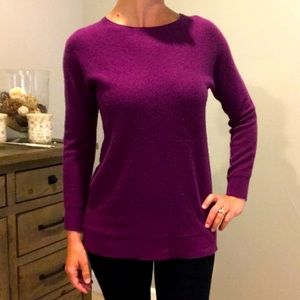 Halogen Cashmere blend sweater in Purple